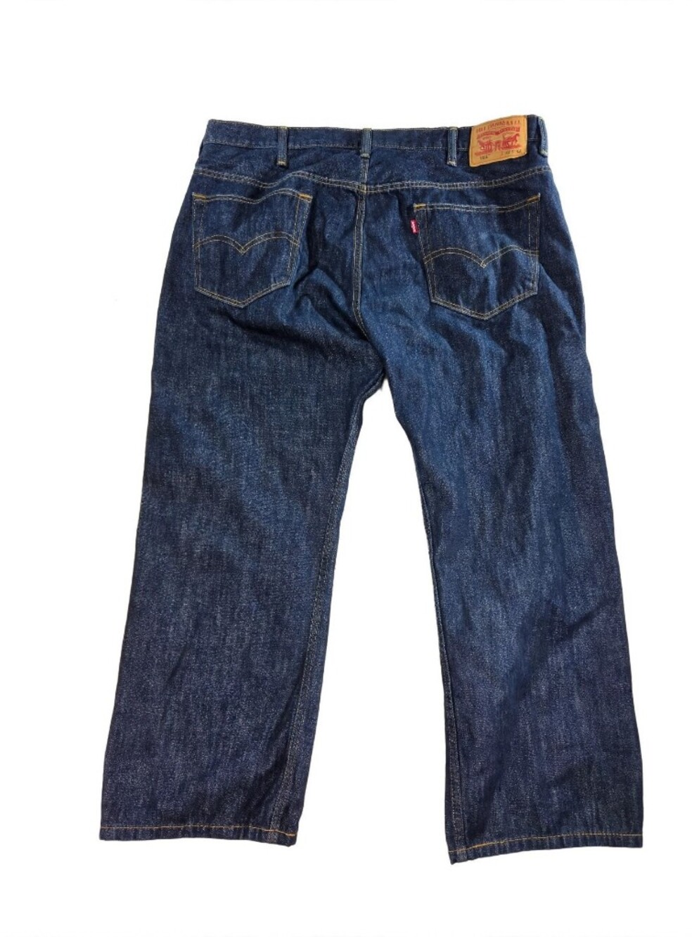 Levi's 569 Loose Straight Jeans Mens W40 L30 Dark Wash Rinse Workwear - Picture 3 of 6